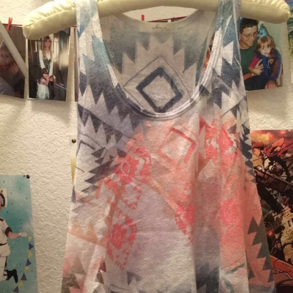 Flowy tribal tank top